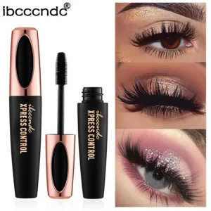 4D Silk Fiber Lash Black Thick Mascara Waterproof  For Eyelash Extension