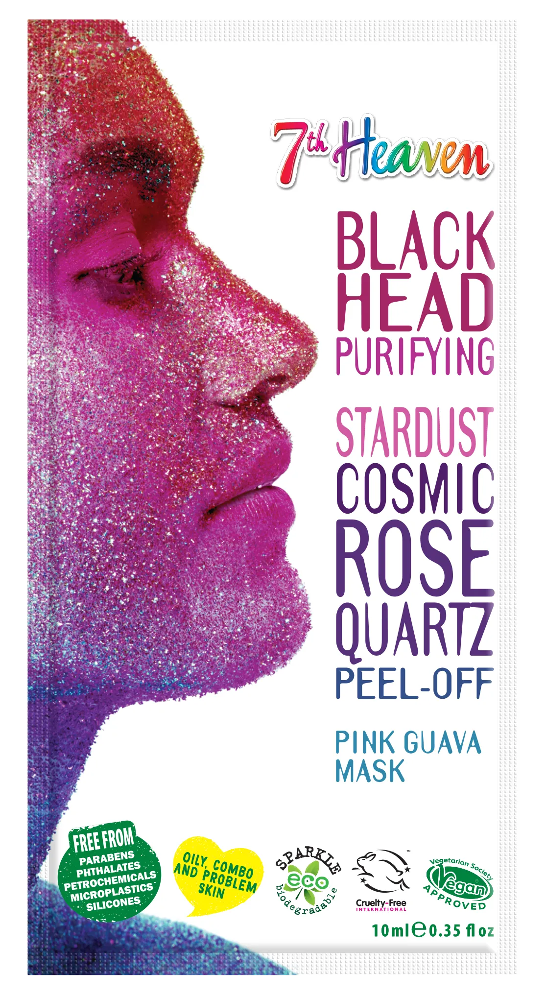 7th Heaven StarDust Cosmic Rose Quartz Peel Off