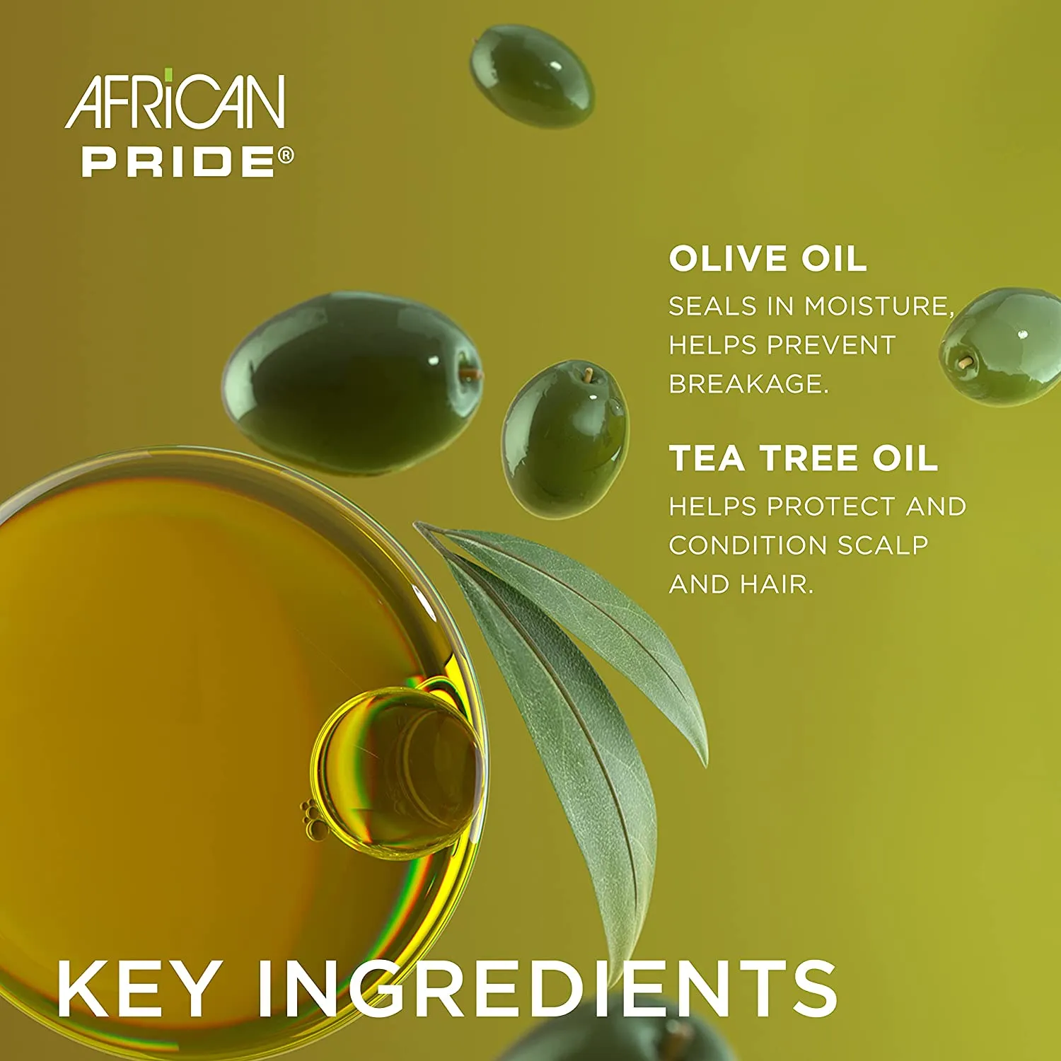 African Pride Olive Miracle Non-Flaking Foam Setting Mousse