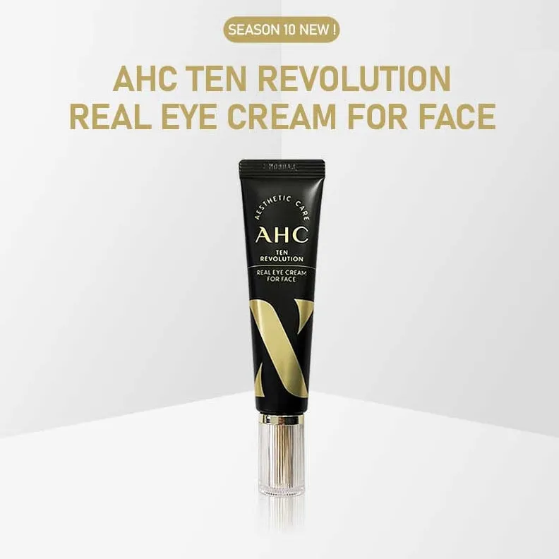 AHC Ten Revolution Real Eye Cream For Face 30ml Facial Skincare Anri Aging Wrinkles Collagen