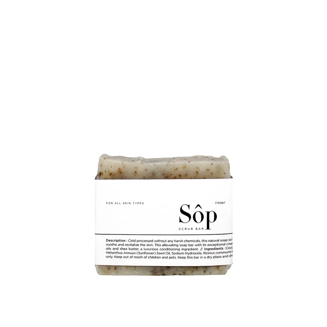 Atelier Beautanique Sop Rose Scrub Bar