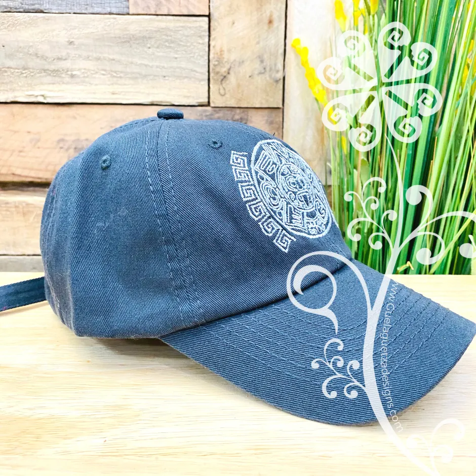 Aztec Calendar Embroider Cap