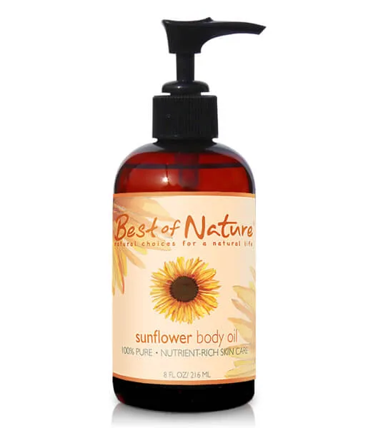 Best of Nature Sunflower Massage & Body Oil - 100% Pure