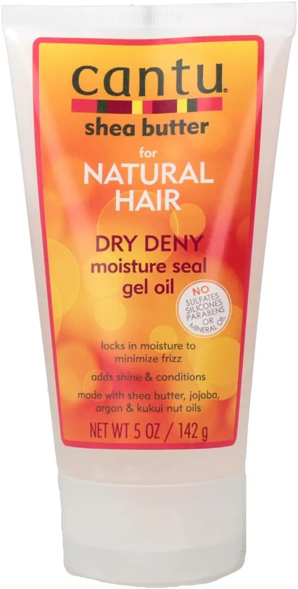 Cantu Shea Butter Natural Hair Dry Deny Moisture Seal Gel Oil 142g