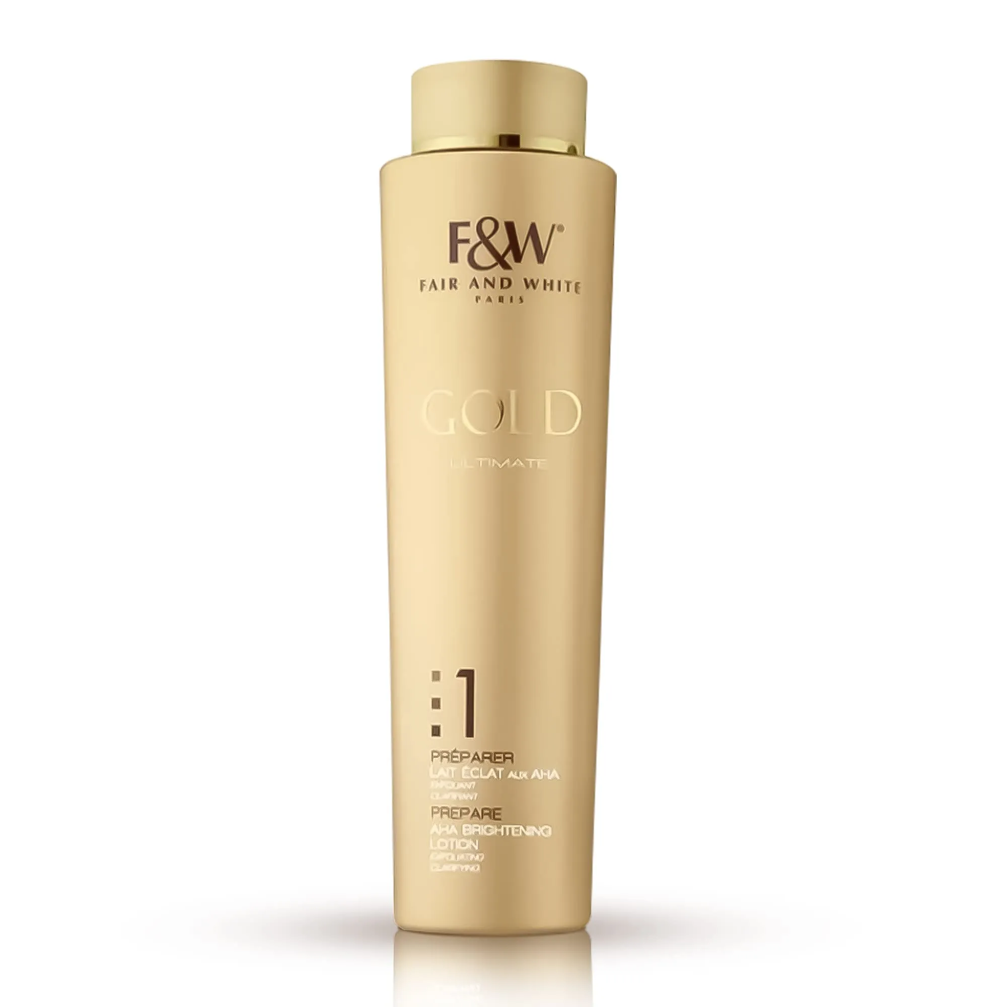 F&W Gold Ultimate Prepare 1 AHA Brightening Lotion - 360ml