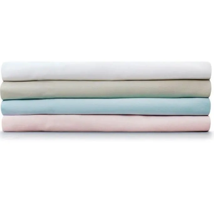 Giggle Baby - 2 Pack Organic large pram/Crib sheets To fit mattress: up to 95cm x 40cm. White.