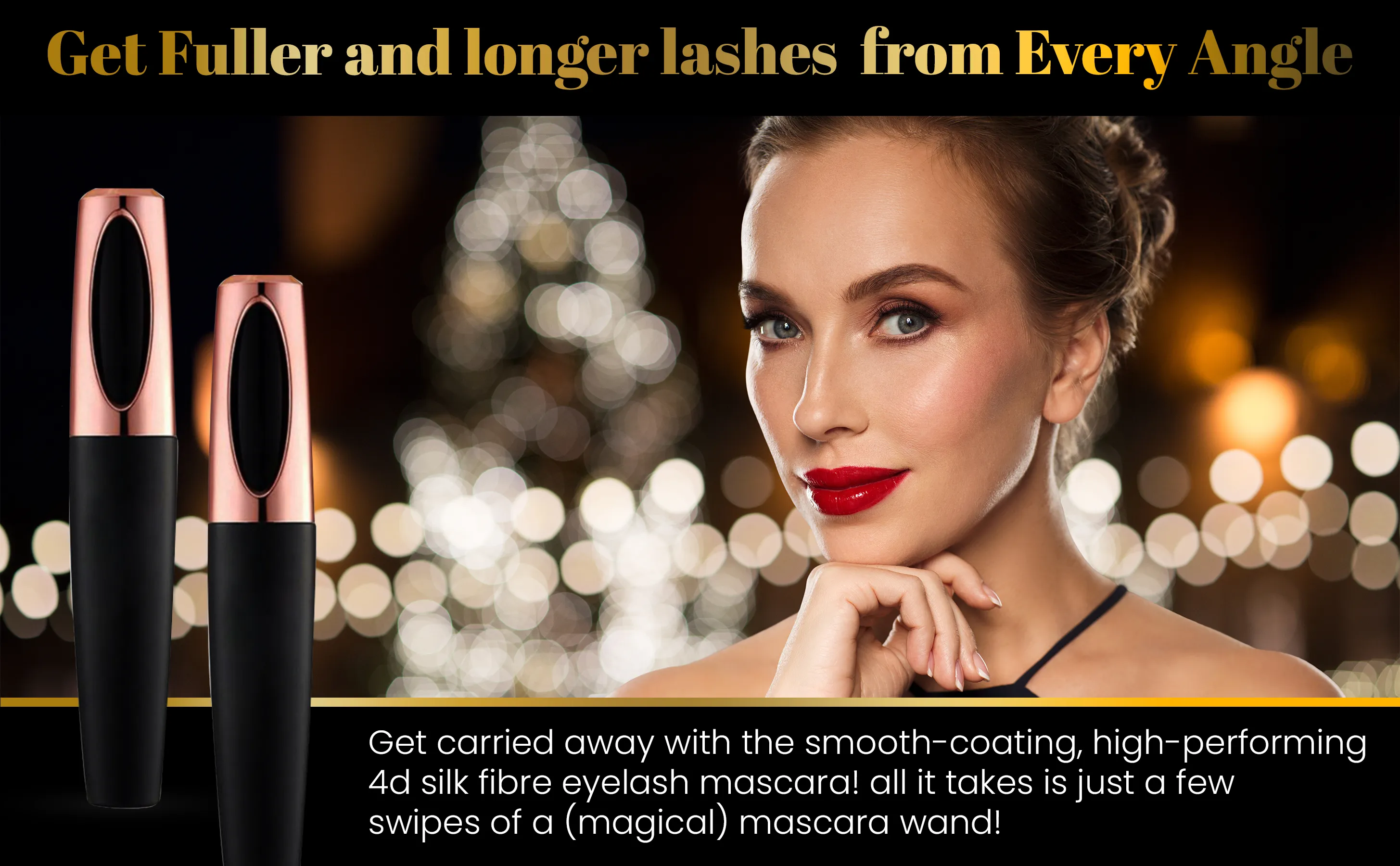 Glamza 4D Volumising & Lengthening Mascara