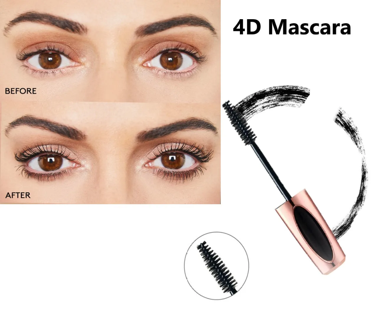 Glamza 4D Volumising & Lengthening Mascara