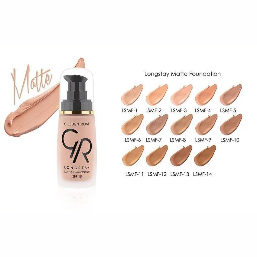 Golden Rose - Longstay Matte Foundation- 8