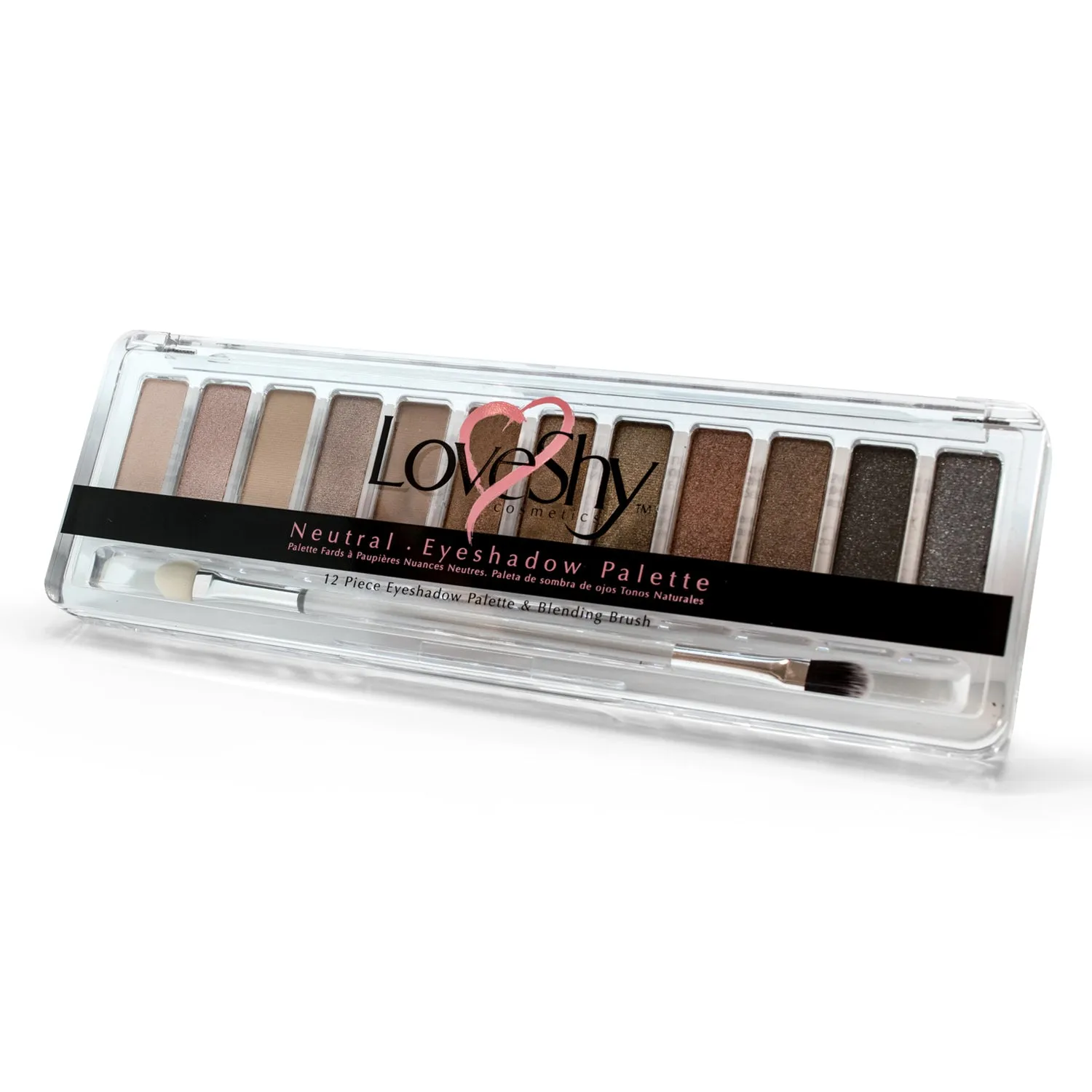 LoveShy Cosmetics Neutral 12 Shade Eyeshadow Palette