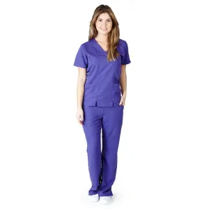 M&M SCRUBS Stretch Junior Mock Wrap Medical Scrub set 8119 9120