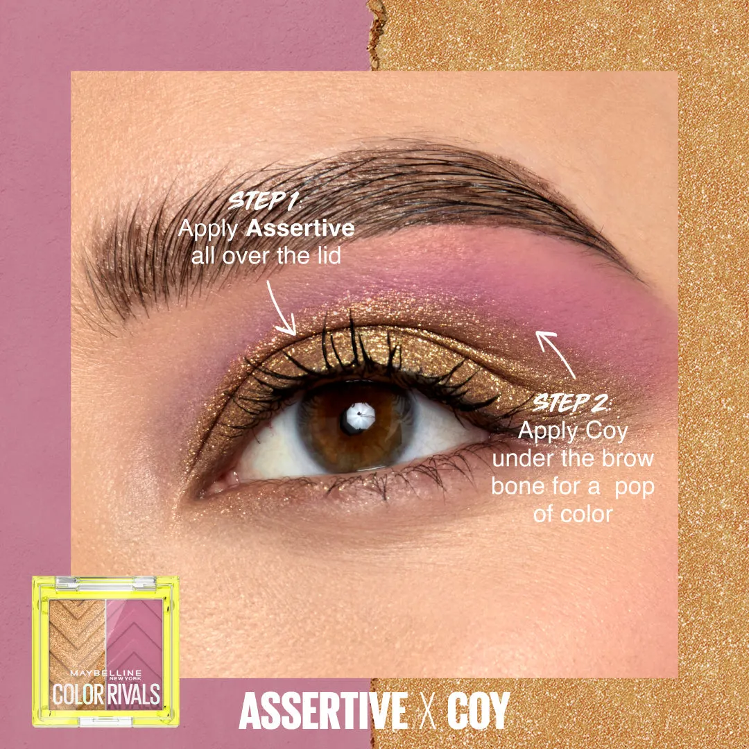 Maybelline New York Color Rivals Eyeshadows Assertive X Coy