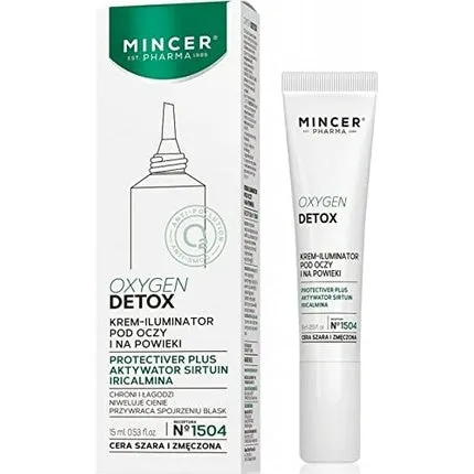 Mincer Pharmaceutique Oxygen Detox Eye contour cream Anti-wrinkle complex for gray and tired skin 15ml , A Mincer Pharma