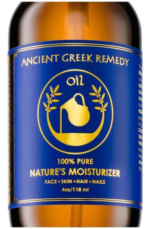 Organic Face and Body Oil for Dry Skin, Hair, Hands, Cuticles and Nails Care. Olive, Lavender, Almond, Vitamin E and Grapeseed Oils. Natural Moisturizer for Women, Men 4Oz