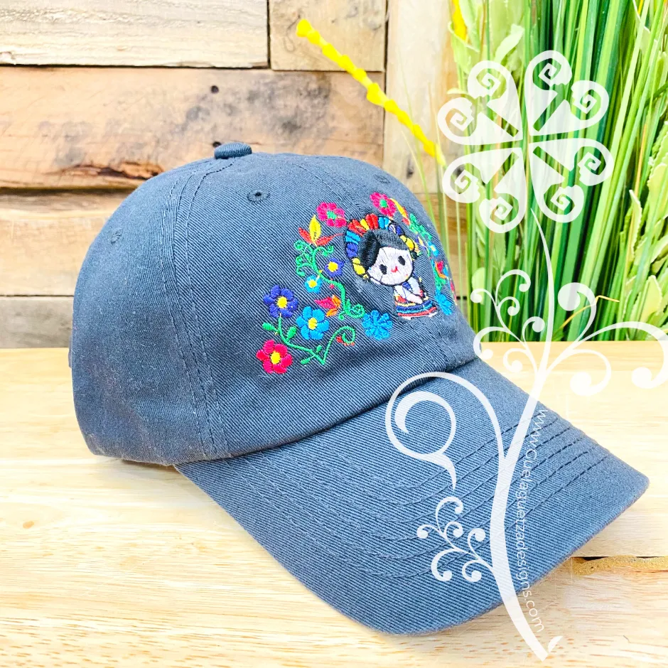 Otomi Doll Embroider Cap