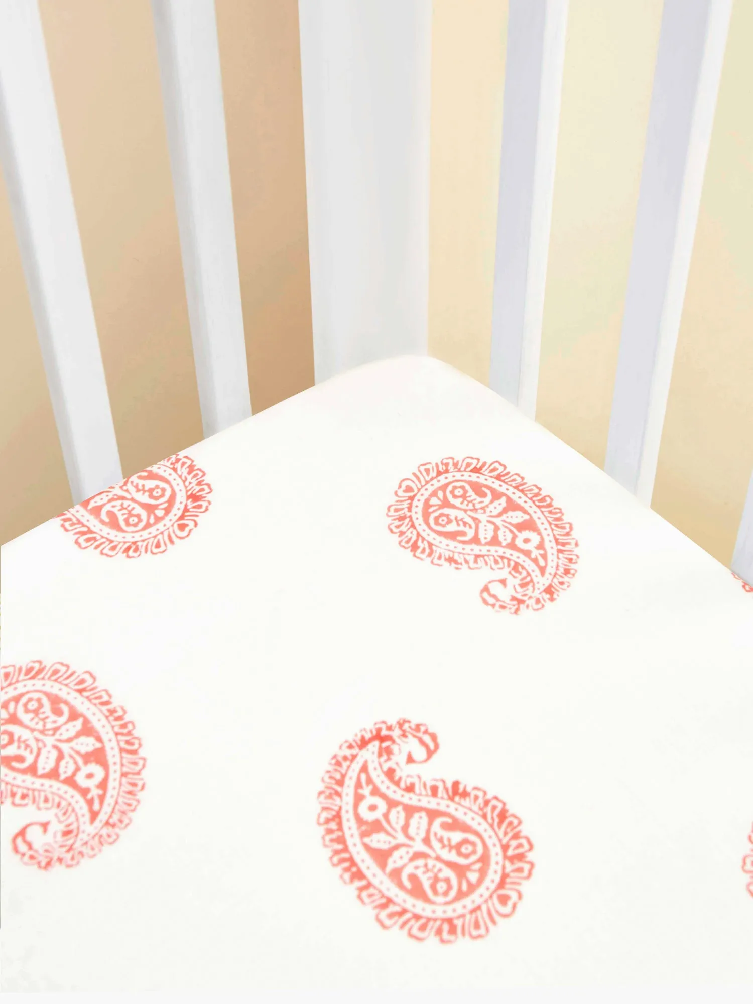 Pink City Fitted Crib Sheet