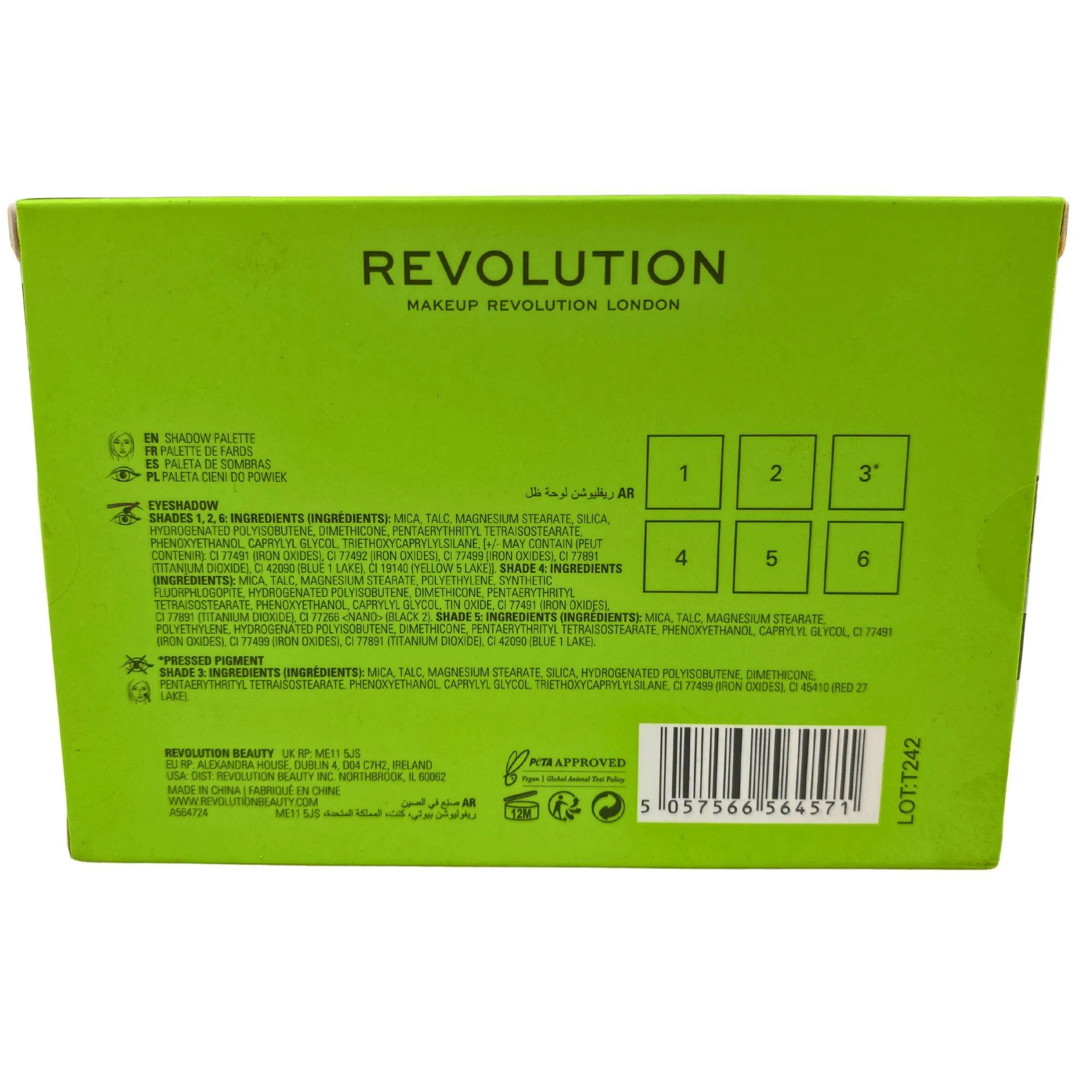 Revolution Ready Set Go Shadow Palette 6 x 0.03OZ (30 Pcs Lot)