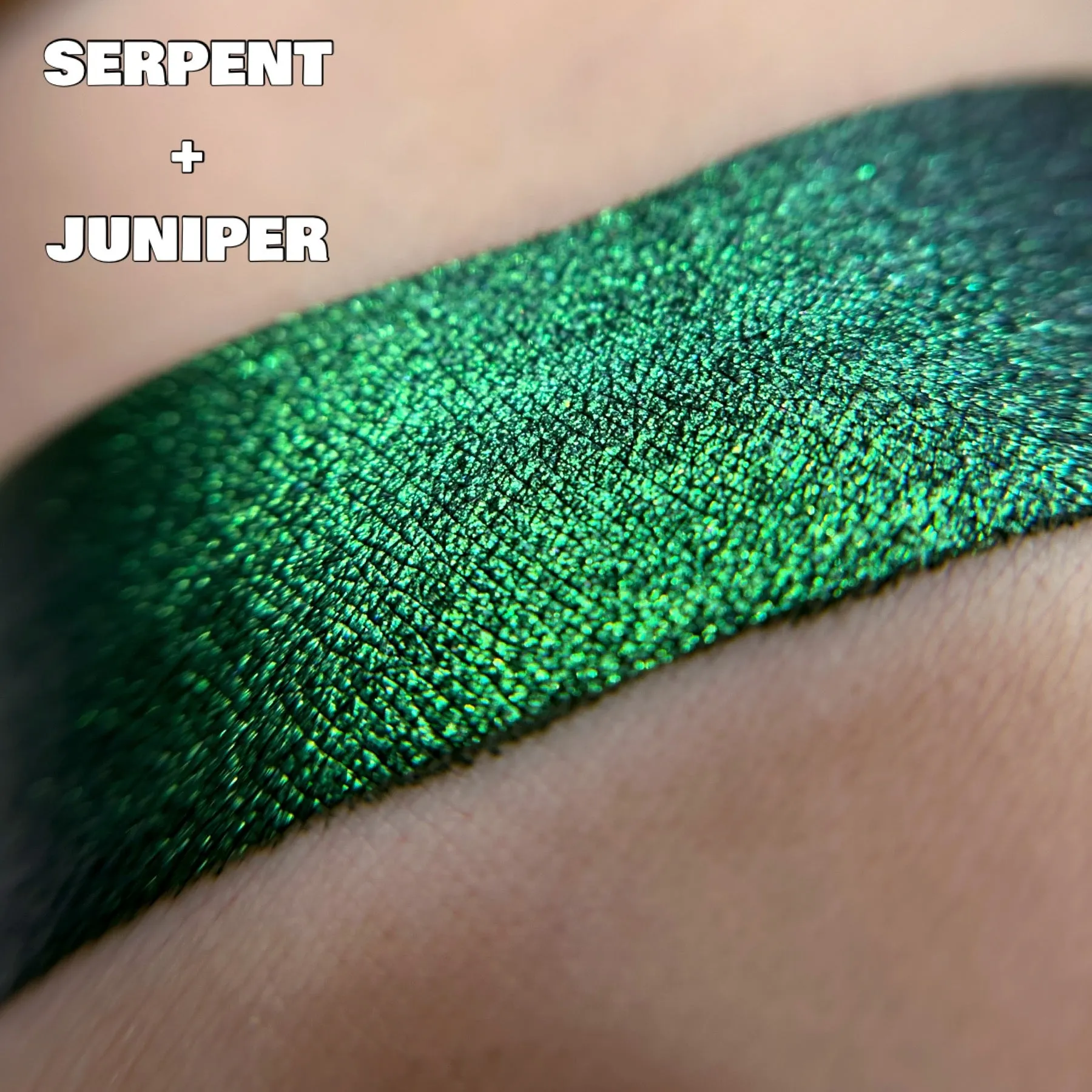 Serpent Moonlit Metal Glitter Topper