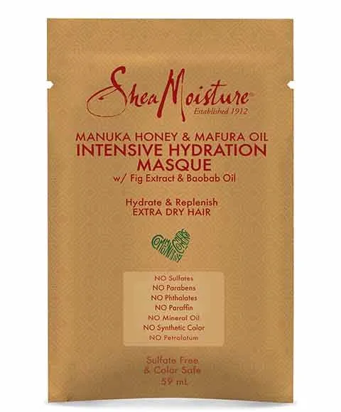 Shea Moisture Manuka Honey And Mafura Oil Intensive Hydration Hair Masque Sachet