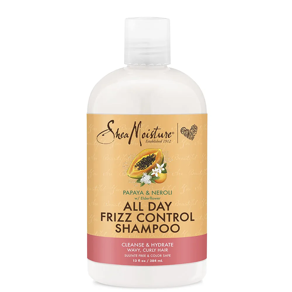 Shea Moisture Papaya & Neroli All-Day Frizz Control Shampoo 13 oz