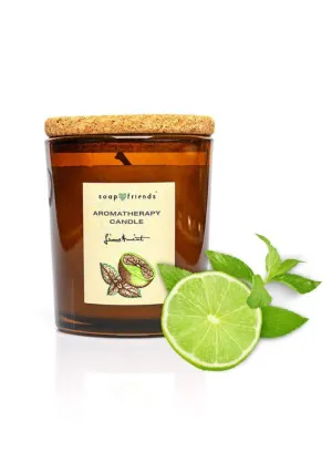 Soap&Friends Lime and Mint Zen Aromatherapy Candle for Revitalization and Clarity, 230 ml