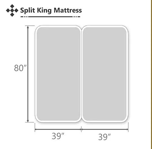 Split King Sheets for Adjustable Beds 5-Piece Split King Sheet Set, 800 Thread Count 100% Egyptian Cotton,12" Deep Pocket Adjustable Bed Sheets, Teal Solid