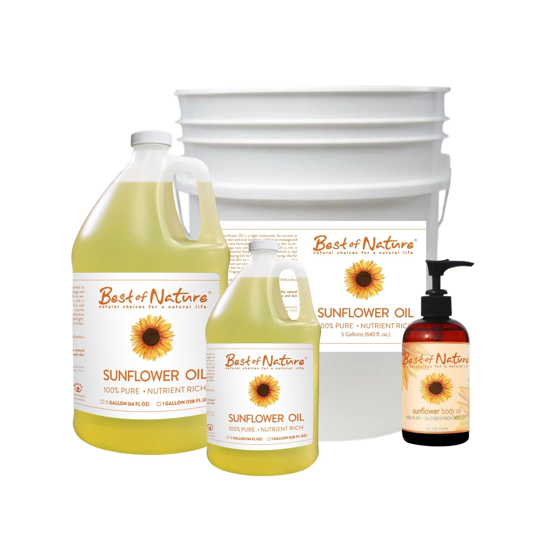 Sunflower Massage & Body Oil - 100% Pure