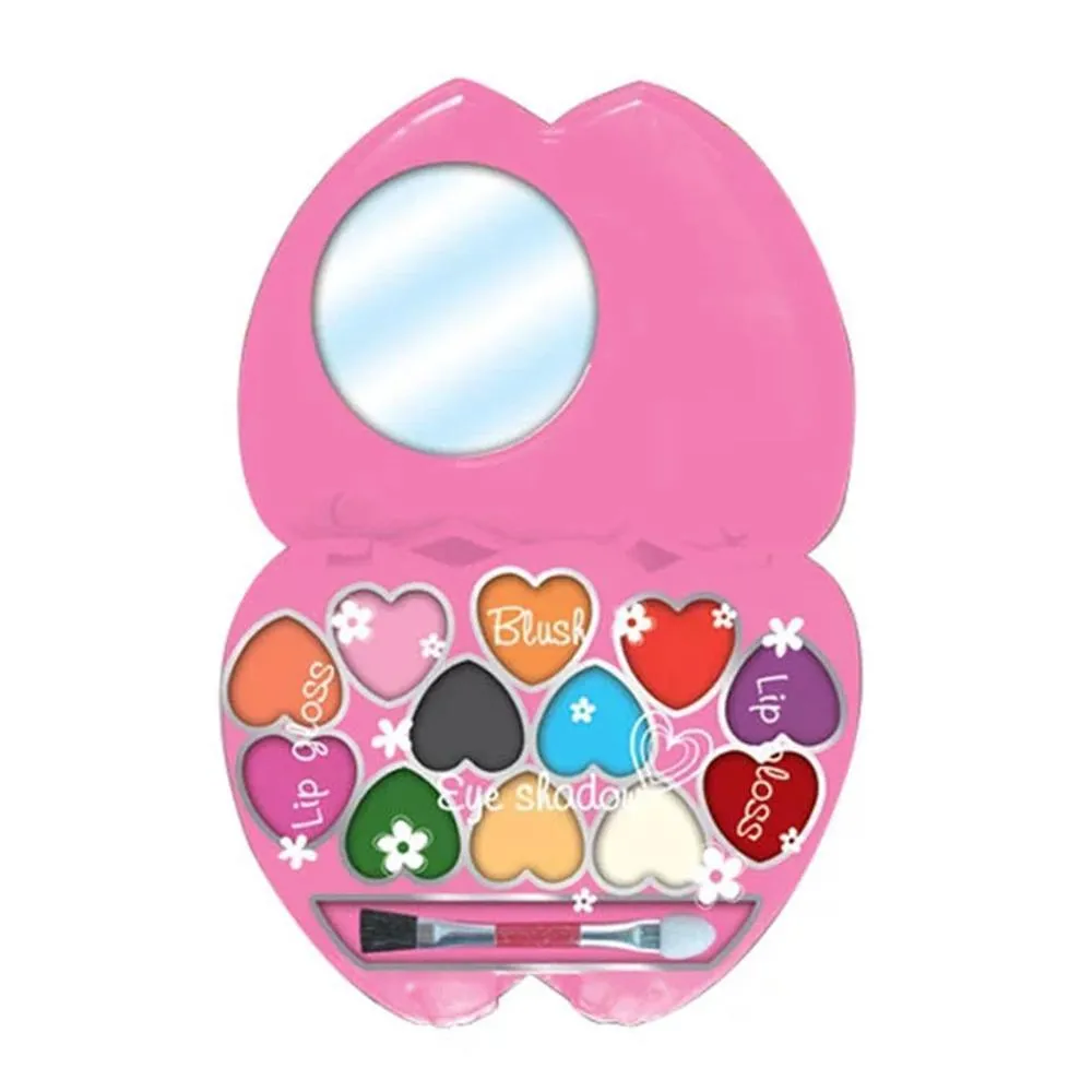 Twin Heart Makeup Kit - Make Your More Charming - Get the Look - For 5  Ages - Paraben Free