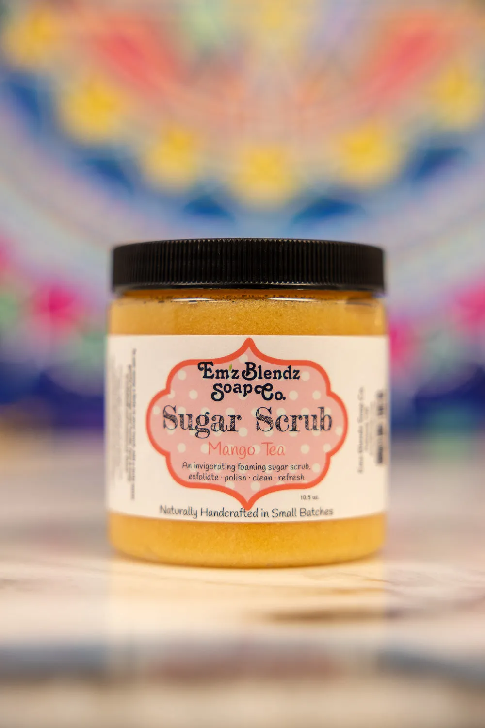 Uplifting Mango Tea Foaming Sugar Scrub Polish | Nourishing & Rejuvenating