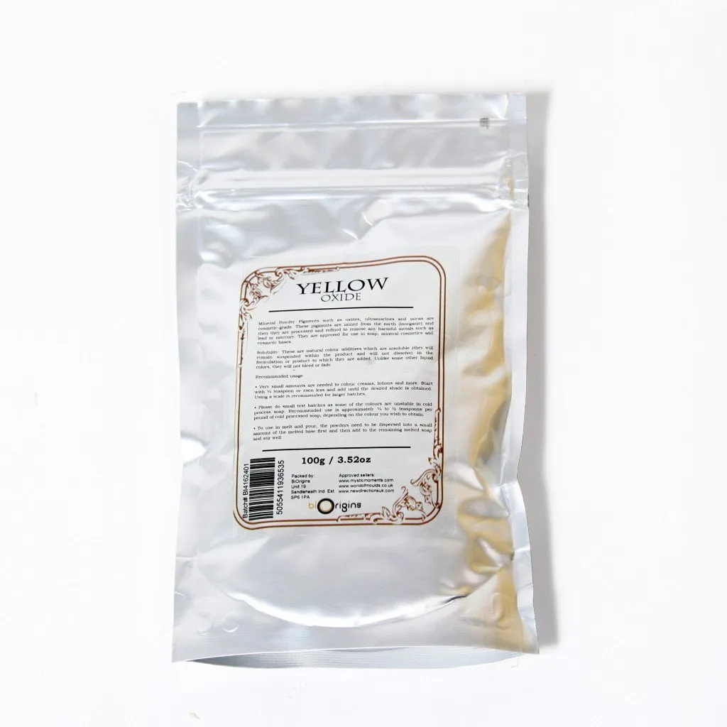 Yellow Oxide Mineral Powder